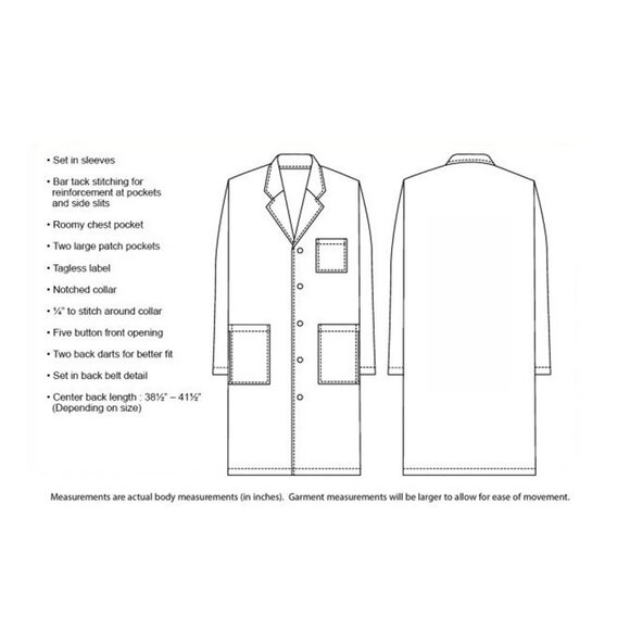 Disposable Polypropylene Lab Coats – Small to XXL, White - Picture 8 of 9
